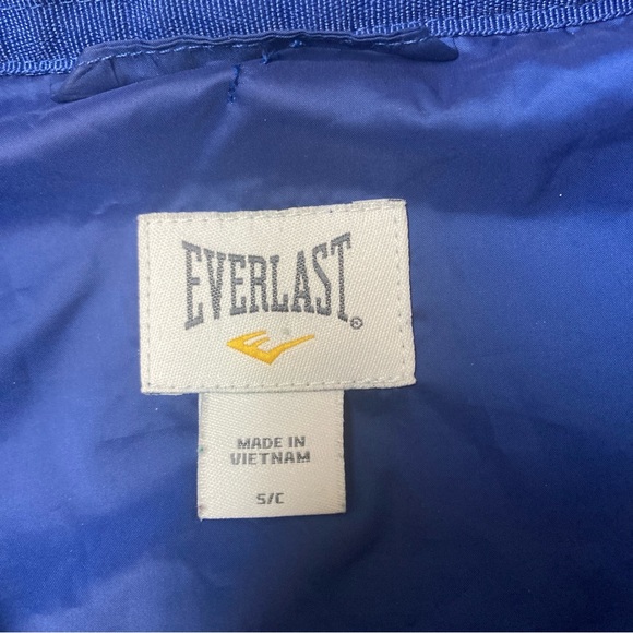 Everlast Jacket Blue Quilted Puffer Reflective Thumb Hole Zip Pockets Full Zip - Picture 4 of 16